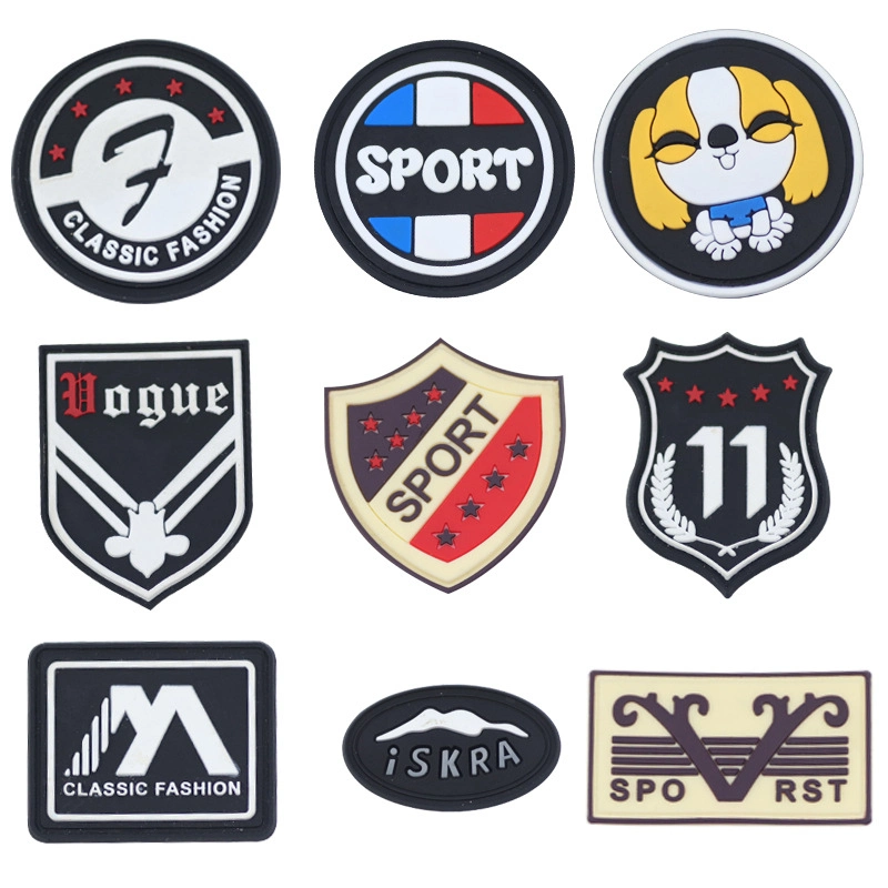 Custom PVC Rubber Personalized Clothing Label Clothes 3D Tactical Morale Silicone Leather Badge Brand Logo