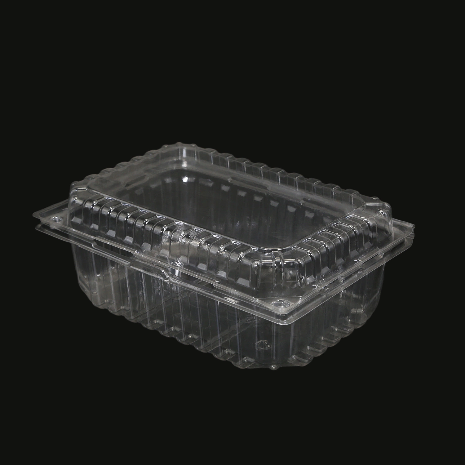 Contenedor de embalaje de plástico desechable para la ensalada de Clamshell al por mayor con tapa transparente