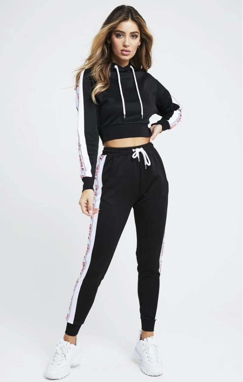 Wholesale Custom Made Track Sweat Suits with Crop Top