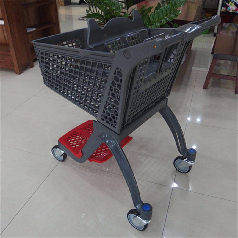 Supermarket New Design Trolley Wholesale/Supplier Full Plastic Shopping Cart