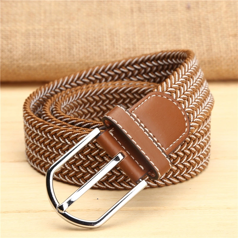 Environmental Protection Material Fabric Belts Braid Elastic Belt Men's Women's Belt Weaving Wholesale/Supplier Factory