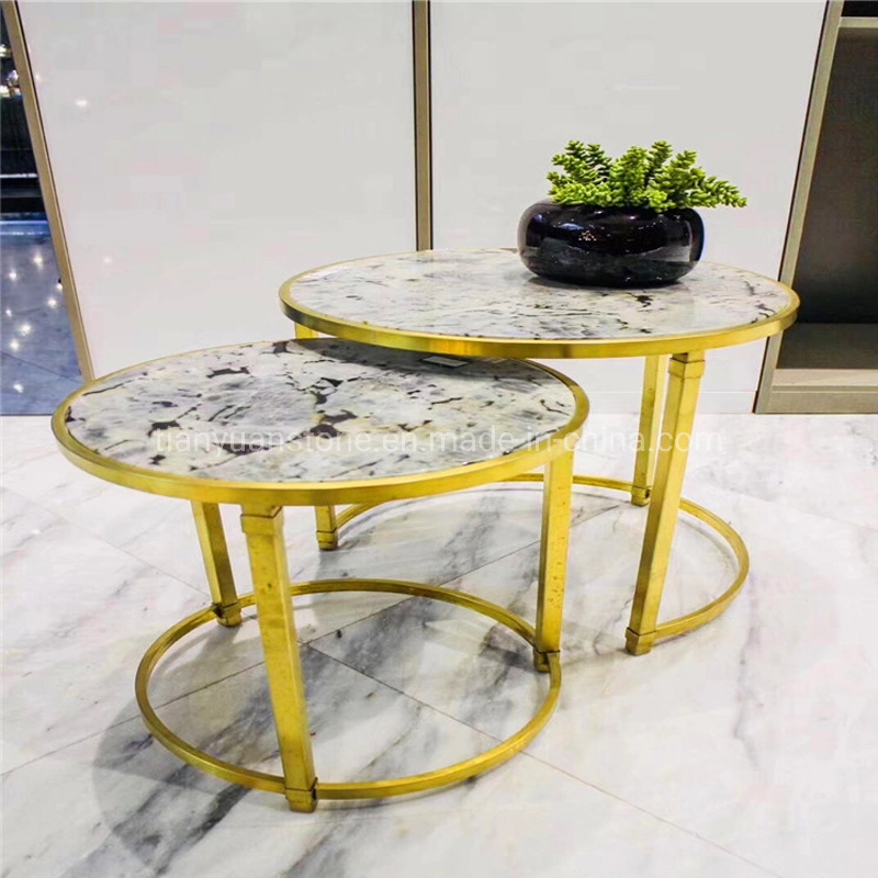 Home Furniture 48inch Round Marble Table Top Dining Table Top