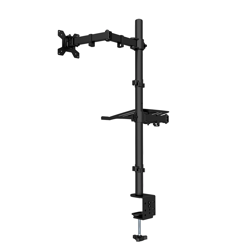 Oferta profesional Max VESA 100*100mm soporte de sobremesa giratorio de 180 grados de montaje de doble monitor