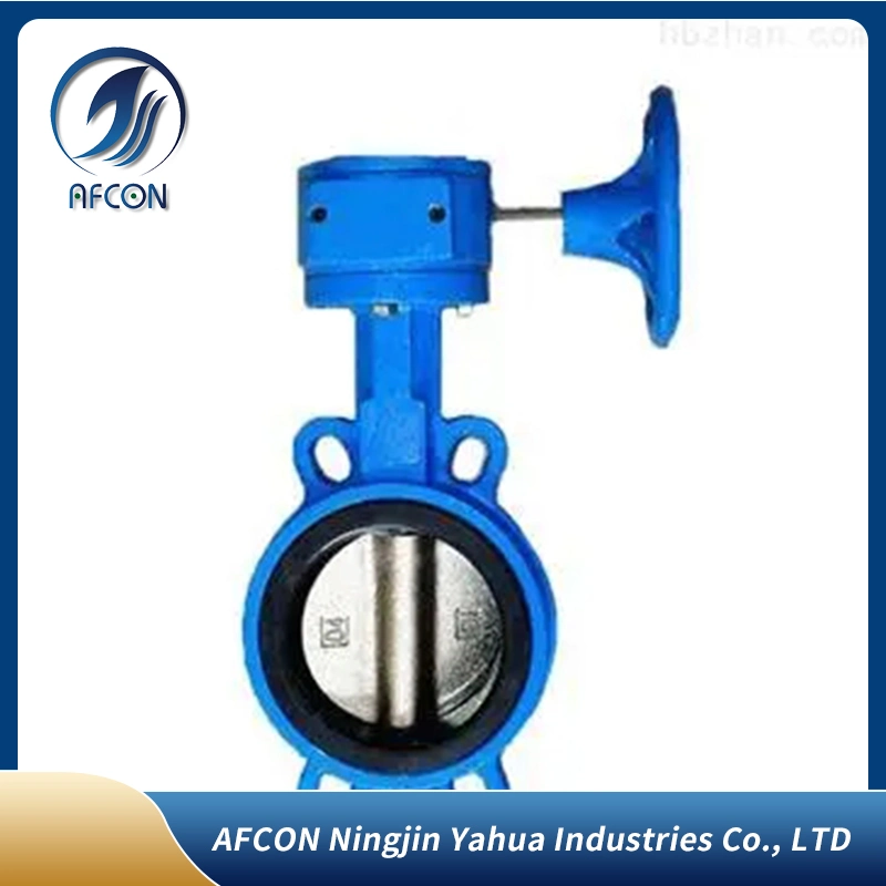 Steam High Temperature Cast Steel Triple Eccentric Industrial Manual Wafer Flange Butterfly Valve (manufacturer price)