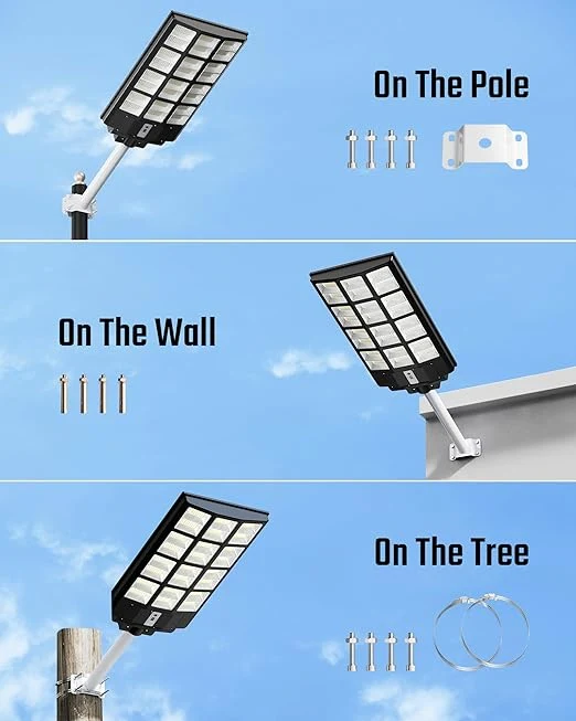 Best Solar Panel Streetlight IP67 Outdoor Waterproof Wall Garden Lamp 600W 900W 1200W Integrated All in One LED Solar Light