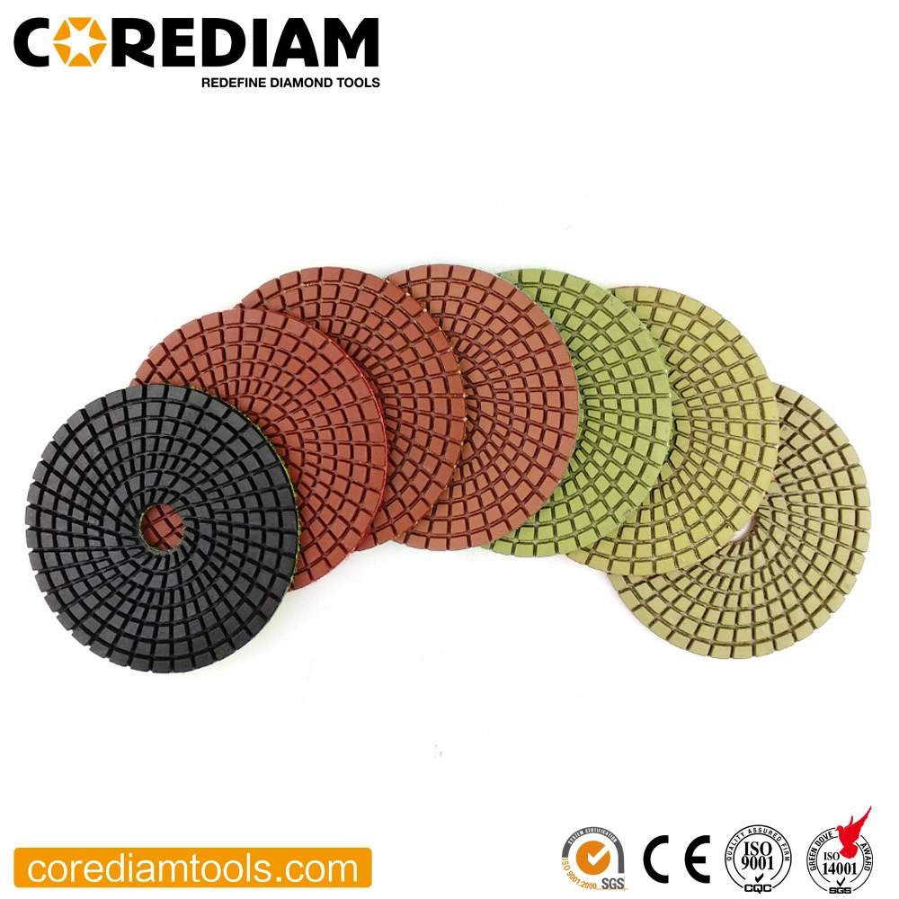 4 Inch Stone Polishing Pad for Wet Grinding Granite, Marble/Diamond Tools