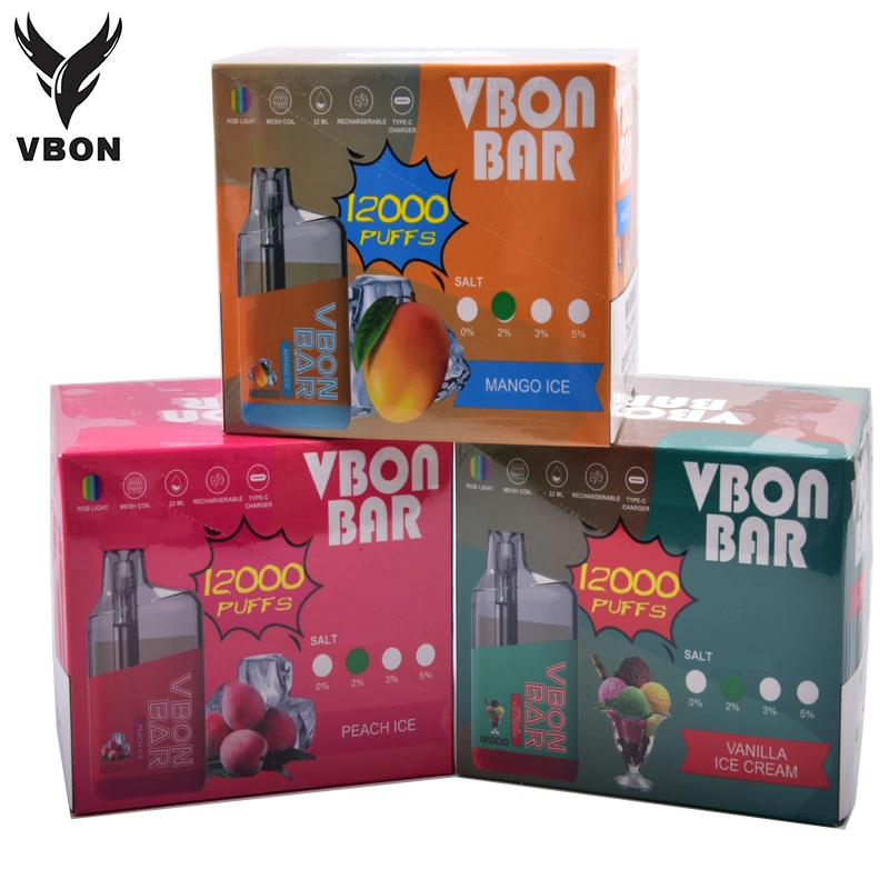 China Wholesale/Supplier I Vape Pen Vbon Fruit Flavor 12000 Puffs E Cigarette Vaporizer