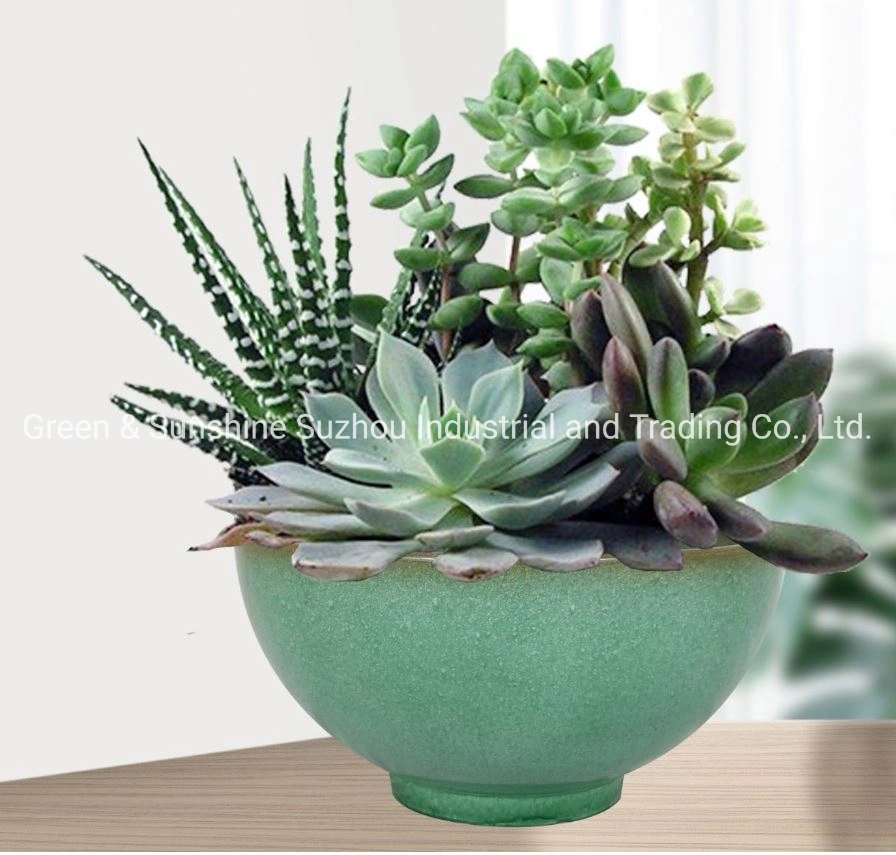 OEM Factory Directly Sale High Quality Durable WPC Flower Pots 13" Bowl Plastic Flower Pot Plant Pot Garden Planter B