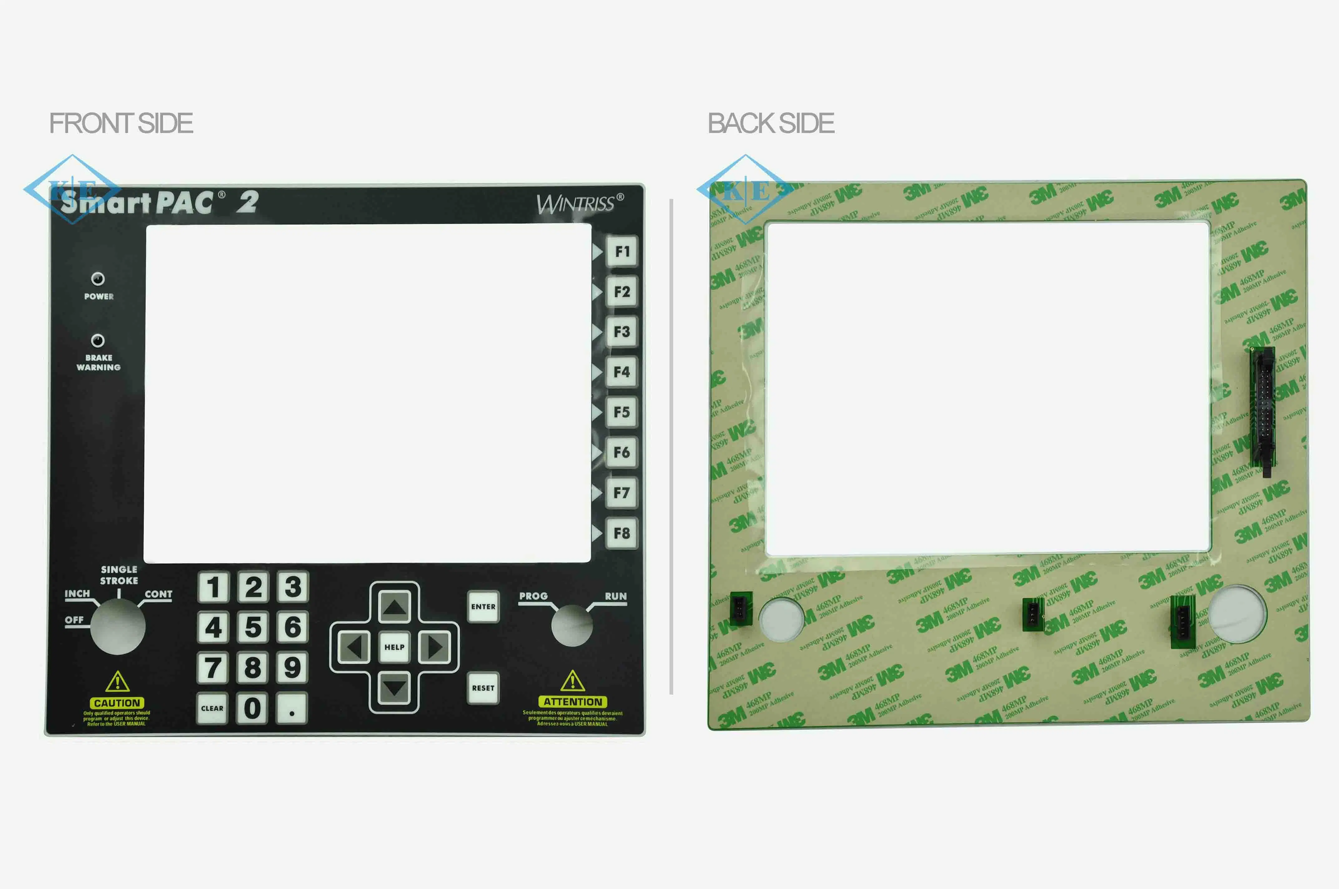 Customized PCB Circuit with Graphic Overlay and LEDs