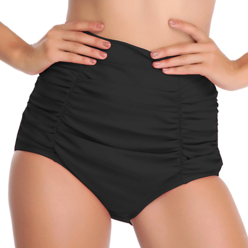 4 Neue Classic Designs Sommer Urlaub Bademode, Badeanzug, Badeanzüge, Bikini, Tankini Bottom Schwarz Rüschen Badeshorts Slips Panty Beach Unterwäsche