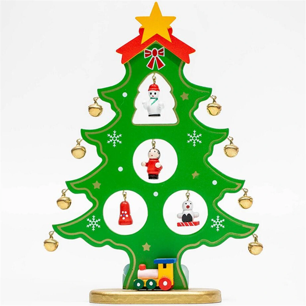 27cm Single Piece Wooden Christmas Tree Decorations Christmas Gifts