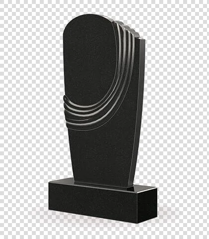 Upright Design Black Granite Russia Monument