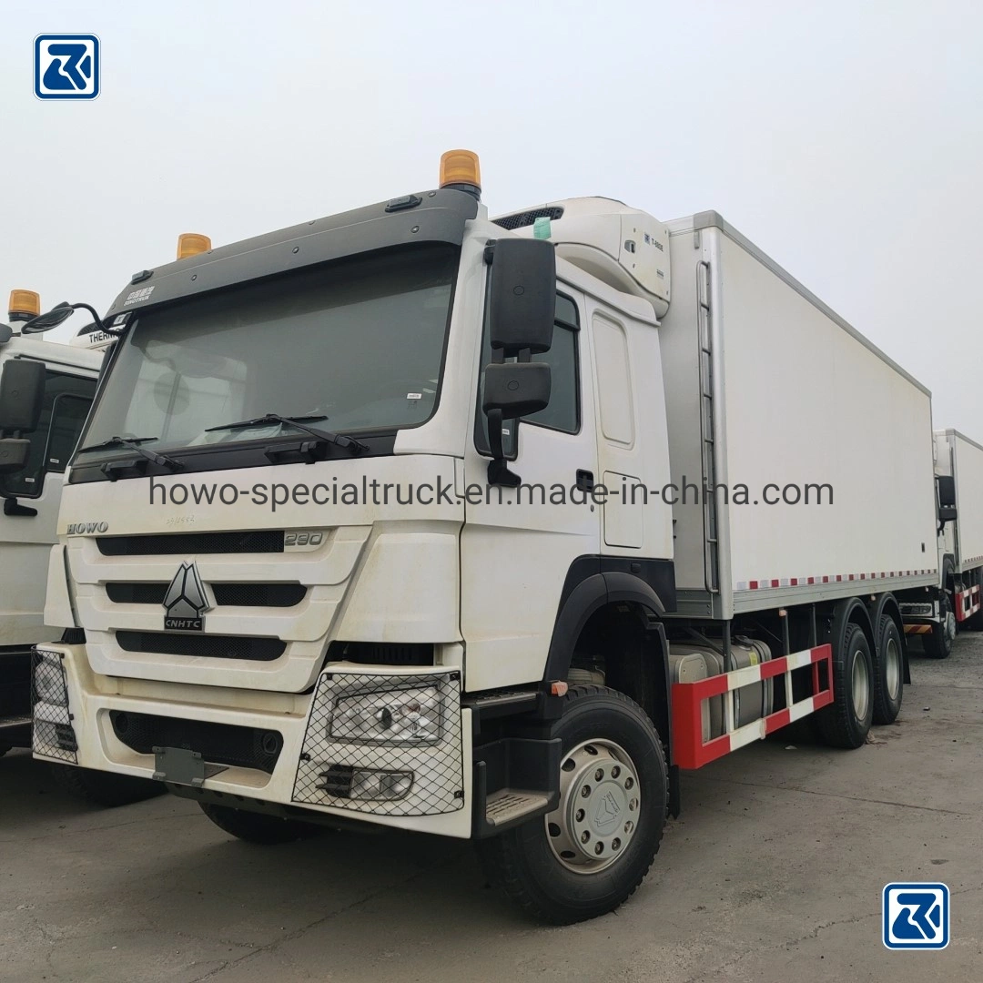 China Sinotruk HOWO 6*4 10 Wheeler refrigerados, nevera congelador carretilla