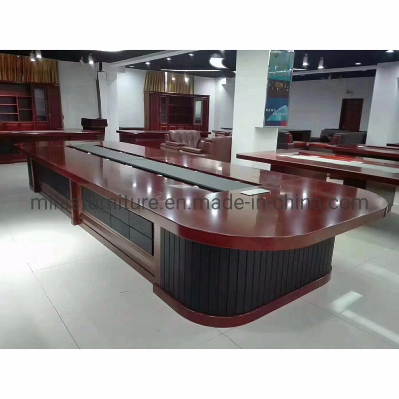 (M-CT372) Big Office Cofference Table Furniture in Stock with Bottom Cabinet