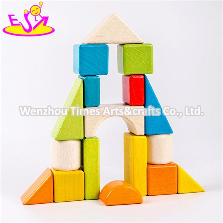 New Design Best Preschool Construct Wooden Blocks Toys for Kids W13c034