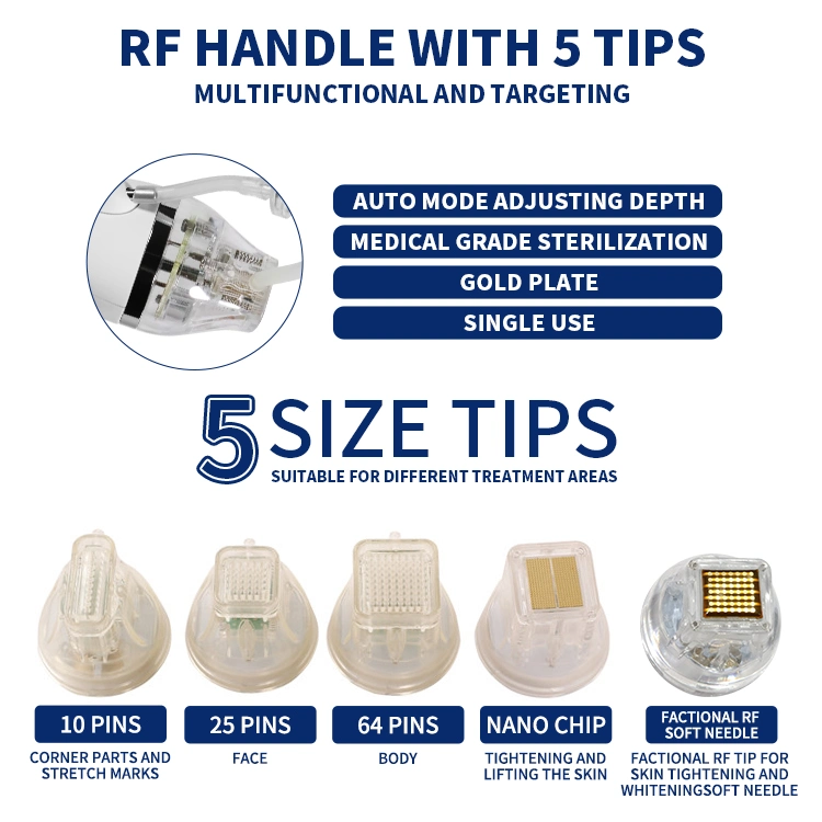 Korea Professional Gold Tip Microneedle RF Radiofrequancy with Microneedling for Sale