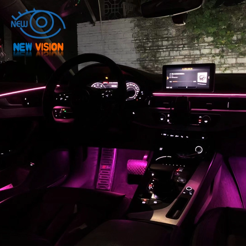 Custom Kit Car Interior Acrylic LED Strip Atmosphere Lamp APP Control Wireless Ambient Lighting for Car Doors Handle