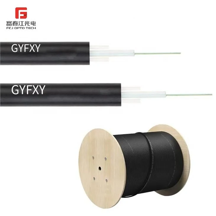 Fcj Gyfxy fabricante de cabos de fibra óptica para exterior ASU Aerial Fibre Cabo óptico