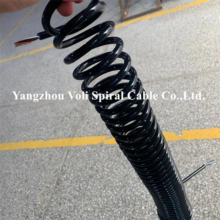 Spiral Cable Manufacturer Spring Wire Factory Customization Coiled Cable Wire