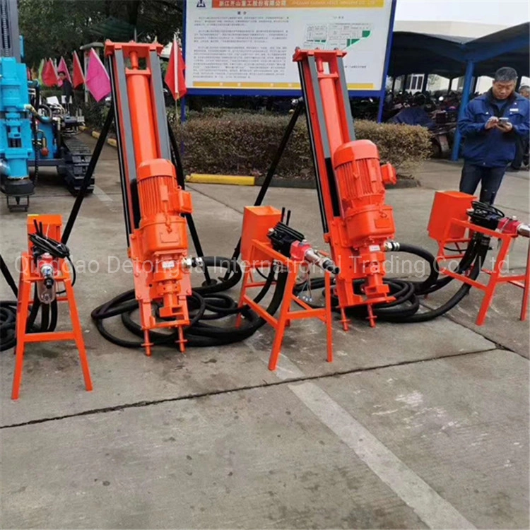 Small Portable Diesel Mobile Hydraulic Rotary Mine Rock Core DTH Diamond Bit Deep Borehole Ground Water Well Drilling Rig.