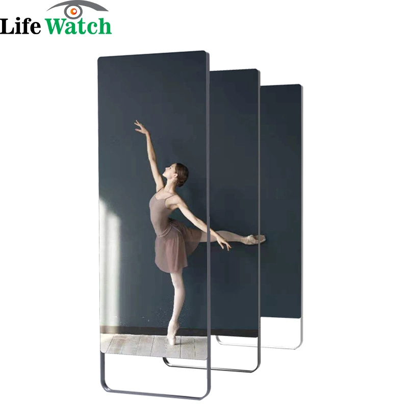 32-Inch 10 Points Capacitive Touch Smart LCD Fitness Exerise Magic Mirror for Home Gym with Embedded Camera Motion Sesnor