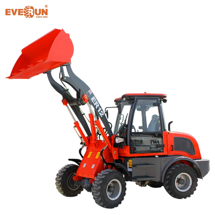 Everun Er12 1200kg 4WD High quality/High cost performance  Small Wheel Loader