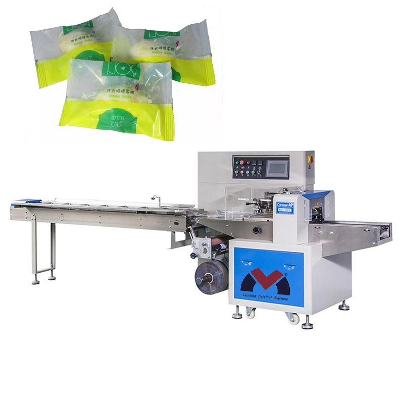 Full Automatic Pillow Packing Machine Frozen Food Soap Gummy Bear Hard Candy Wrapping Bread Mask Large Vegetable Multifunction