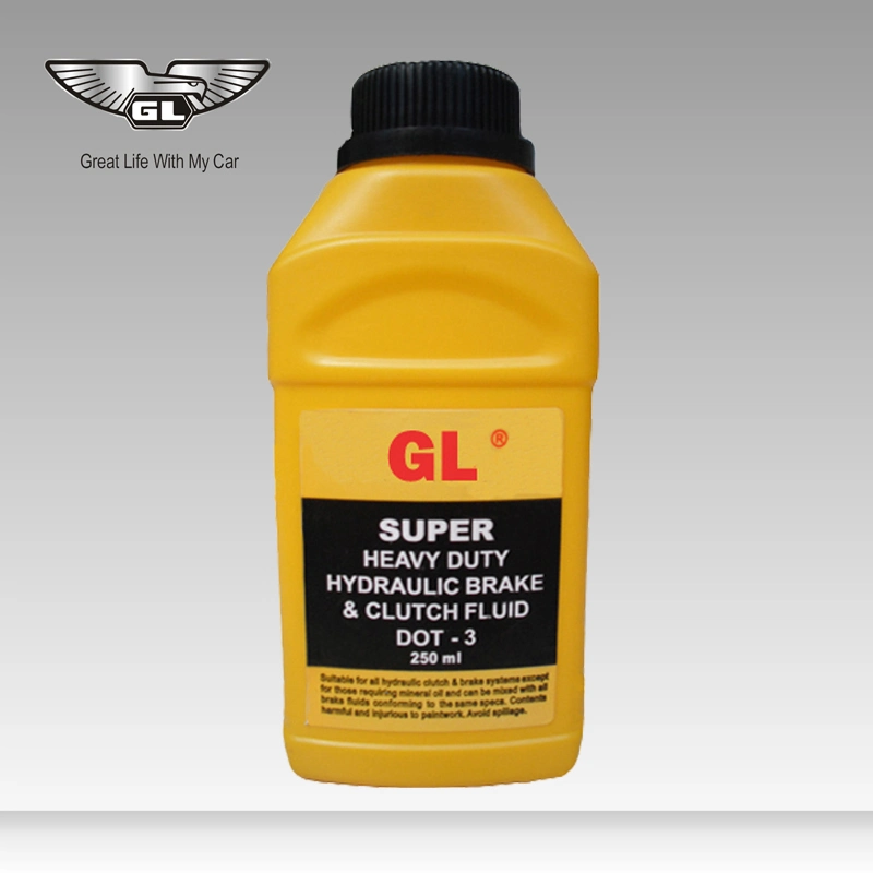 250ml Plastic Bottle Synthetic DOT3 Brake Fluid