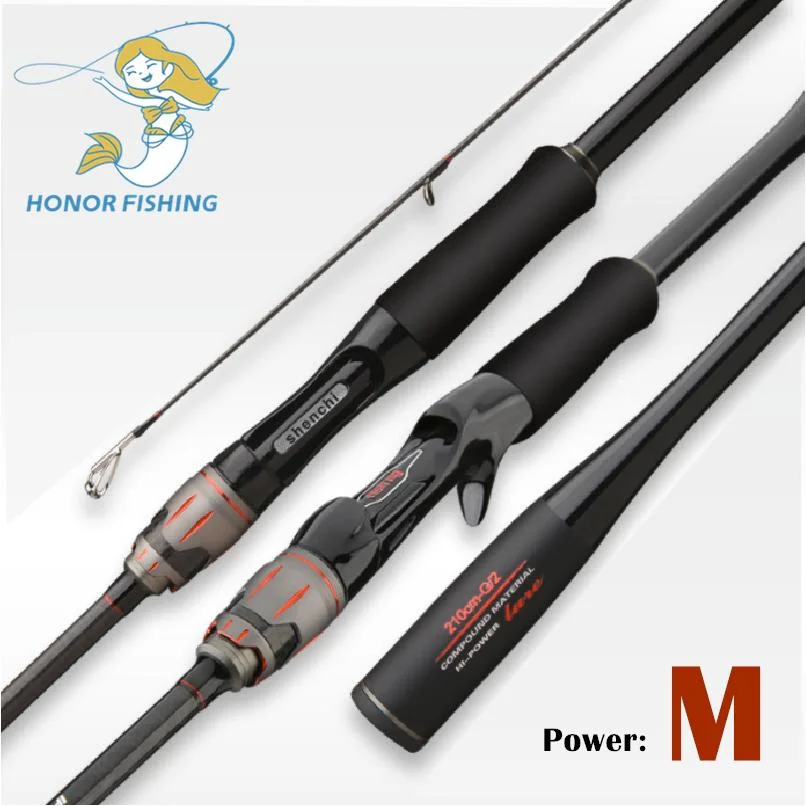 Off-The-Shelf FR-02 o M High-Carbon de alimentación personalizado Long-Distance varilla varilla mayorista Casting Spinning aparejos de pesca Bass Rod Barra de pesca mosca