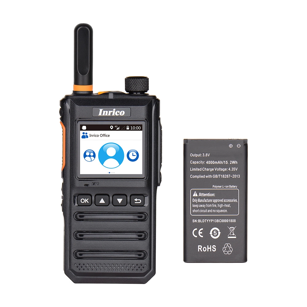 LED Display Llamada Global Radio doble tarjeta SIM de un walkie talkie intercomunicador inalámbrico de radio de Ppt Inrico T640A