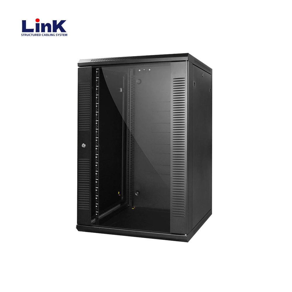 6u Wall Mount Server Cabinet Network Rack Equipment Locking Glass Door for Data Center