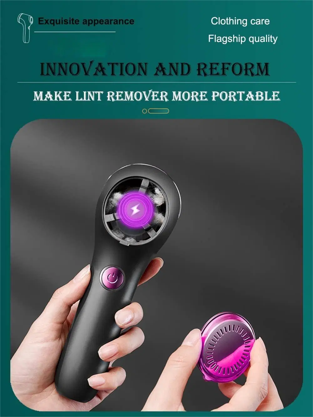 Fabric Shaver Lint Remover Rechargeable Sweater-Shaver Clothes Furniture Adapter Removing Fleece Fuzz