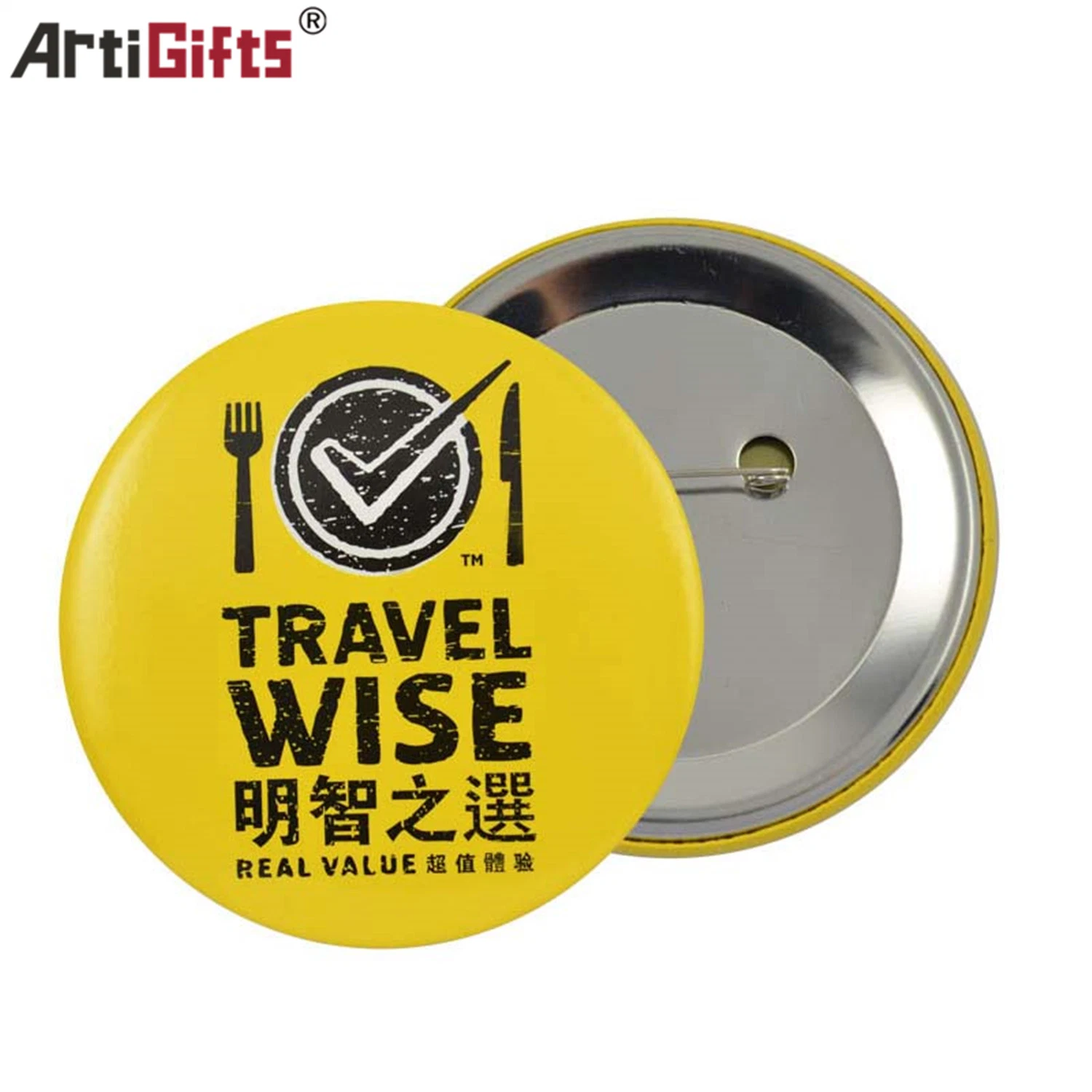 Wholesale/Supplier Promotional Button Badge with Printing Logo