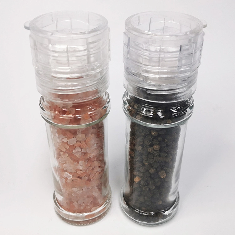 Sustainable One Handed 100ml Bottle Ceramoc Salt and Pepper Grinders