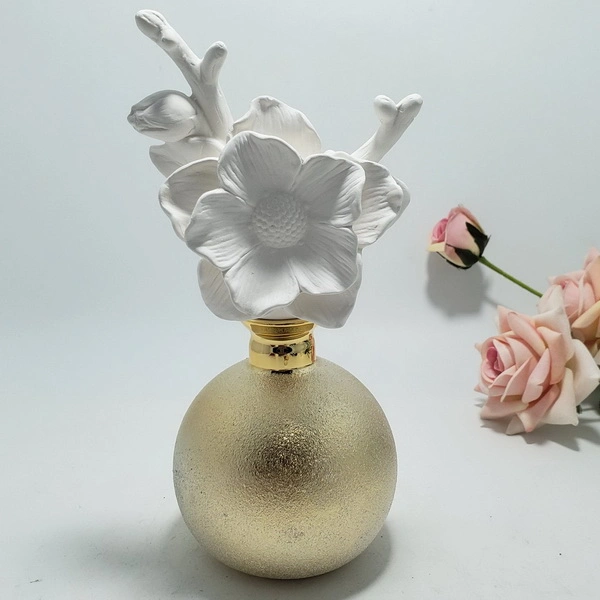 Ceramic Porcelain Scented Fragrance Aroma Reed Rice Flower Diffuser Set