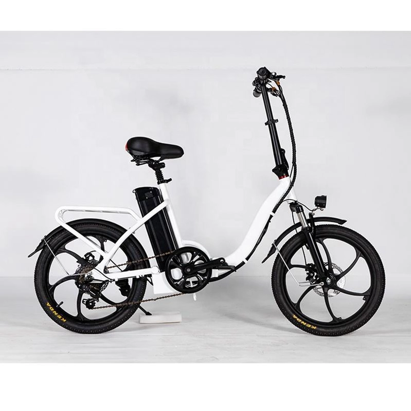 20"X2.125 Portable Electric City Bike 48V 350W Electric Folding Bike 45km/H Foldable Ebike with USB Charging Port for Adult