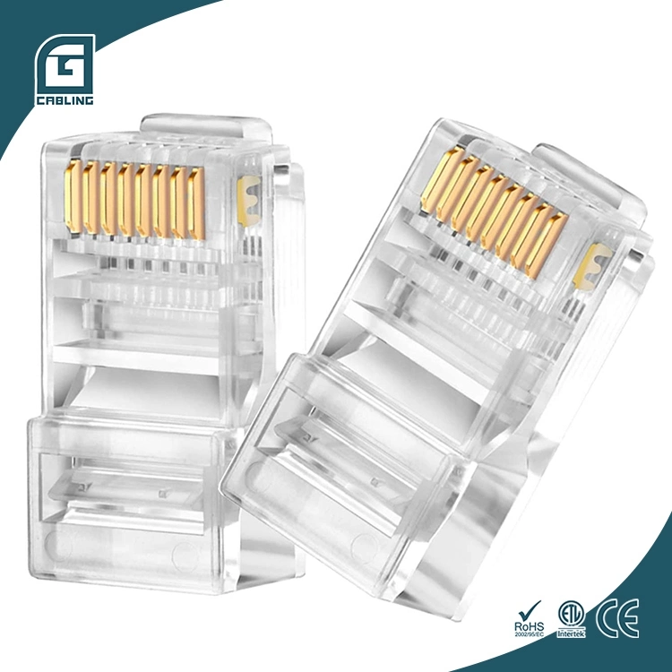 Gcabling UTP RJ45 Cat 6 Straight Plug for Cat 6 Cable with RJ45 Connector