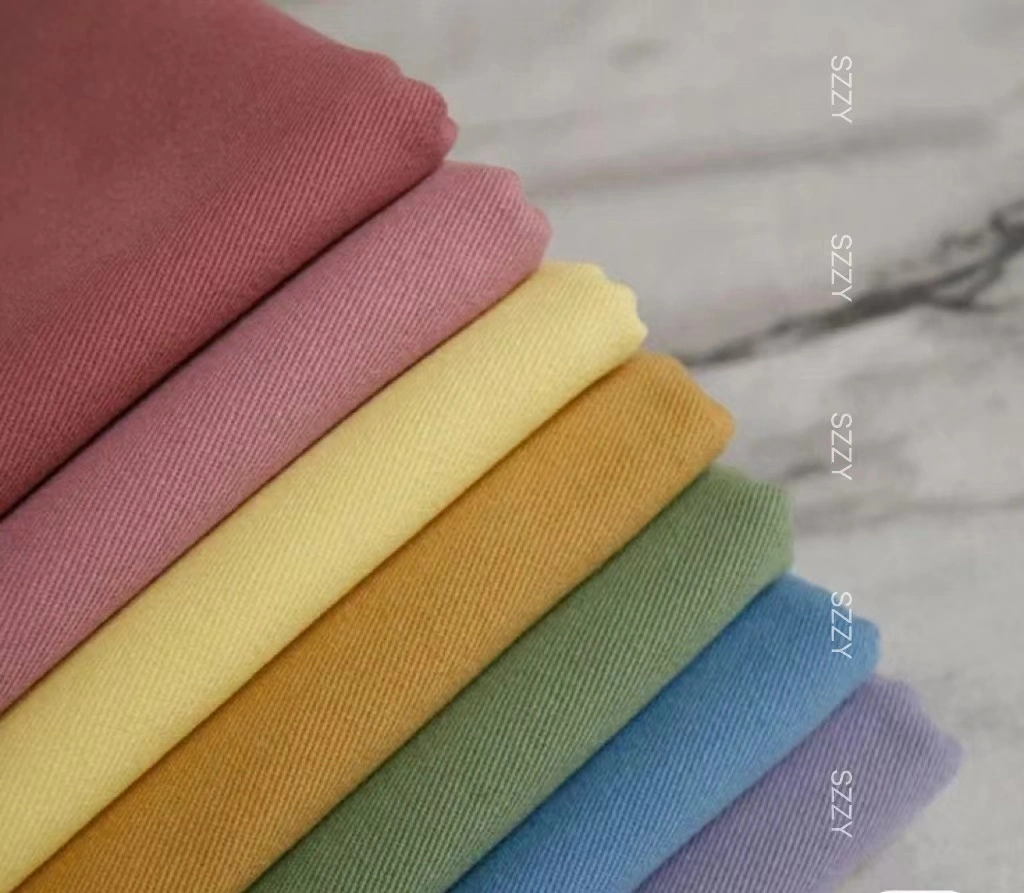 T400 Cool Silk Cotton Twill/Plain Wrinkle Resistant Fabric