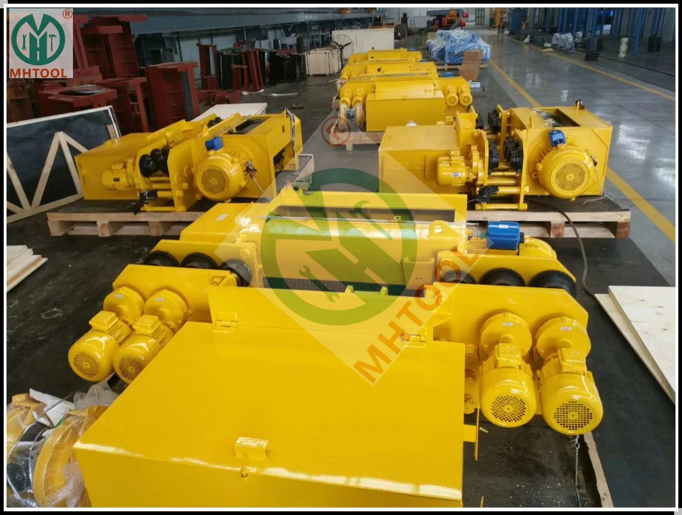 16ton Electric Wire Rope Hoist for Single Rail Crane with Twin Hooks China Supplier