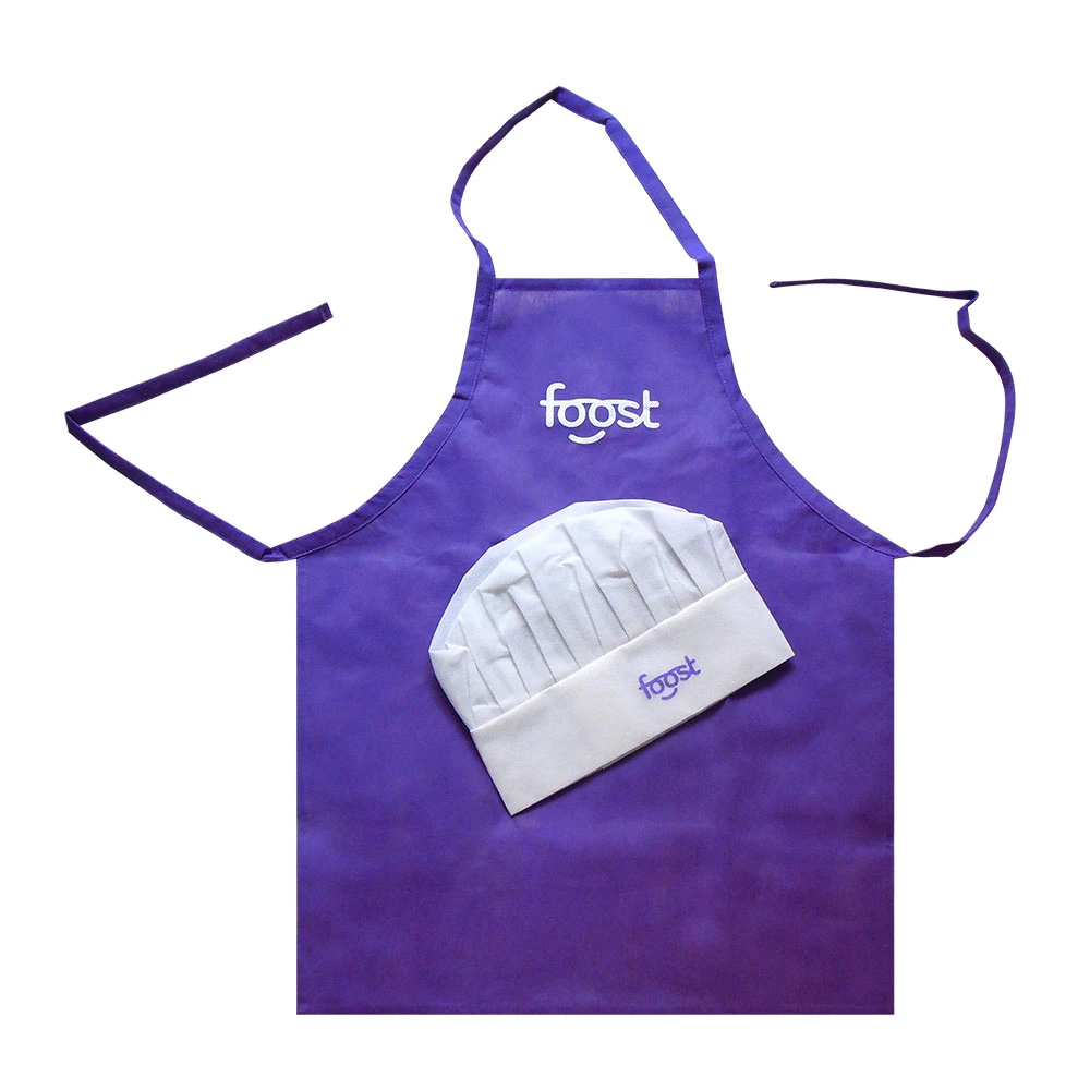 Custom Kids Apron Custom Logo Chef Hat Customized Kids Apron Set