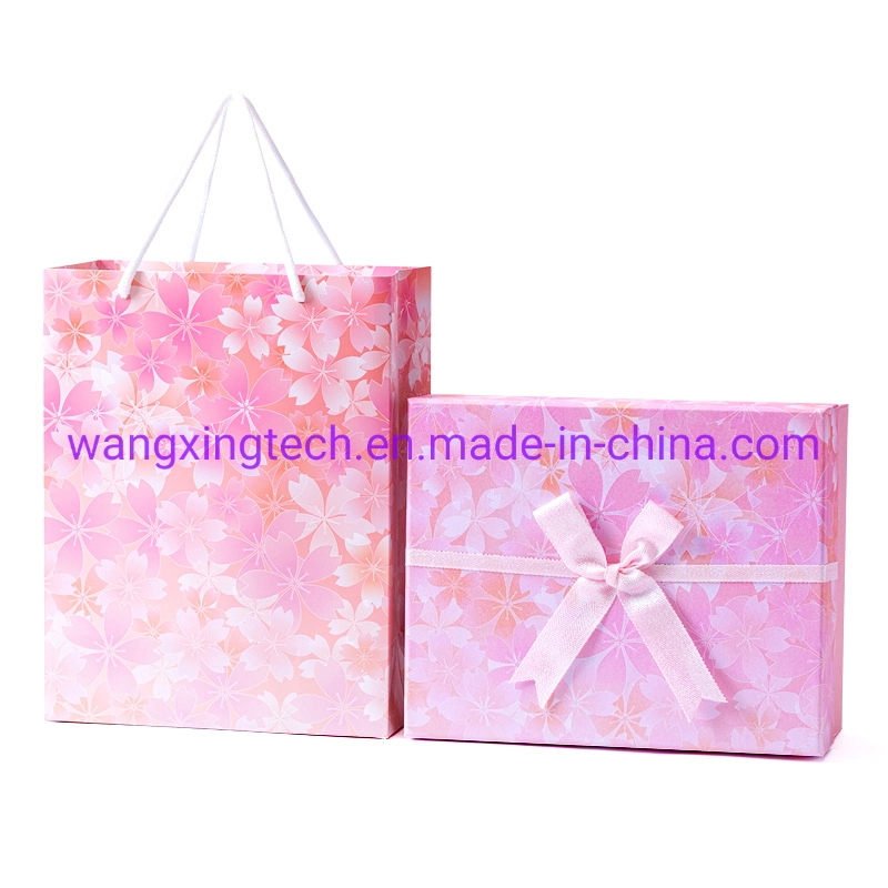 Wholesale Pink Gift Box Style Hand Gift Box Cardboard Box Gift Paper Bag Packing Box