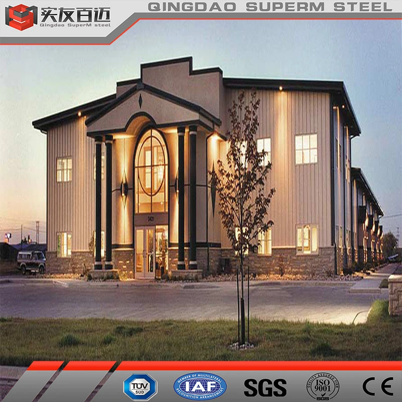 Multi Storey Prefabricated Steel Structure Building Hotel School Office Shopping Mall Construction