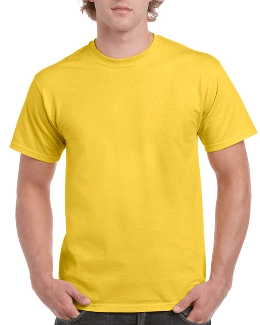 Les hommes de l'été de neuf Solid-Color col rond blanc T-Shirt à manches courtes Loose-Fitting Plus-Size T-shirt en coton