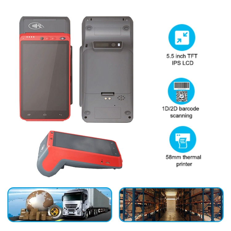 5.5 Inch EMV Handheld Android All in One System POS Terminal with Provide Sdk (HCC-Z100)