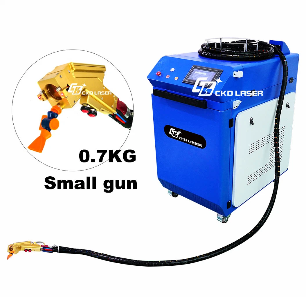 1000W 1500W Small Head Paint Rust Removal Laser Cleaning Machine for Metal Oil Steel Painting Car Parts Clean Wash Washing