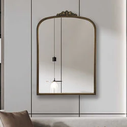 Forma de arco de la moda Oro Decoracion Espuma de espejos de pared