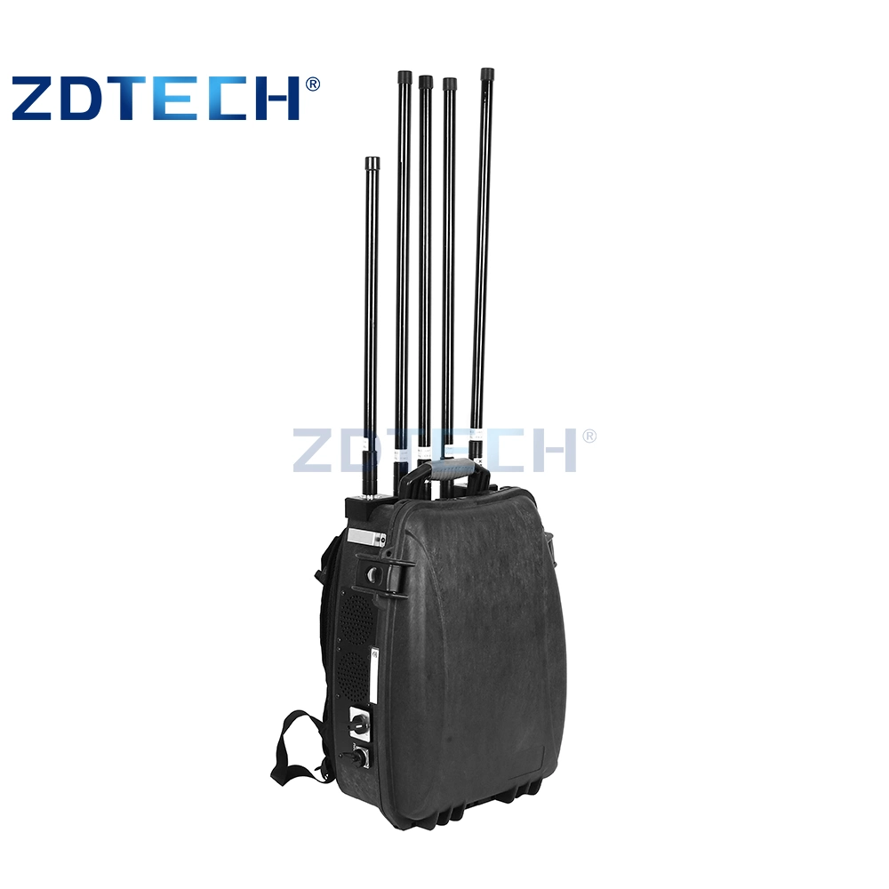 170W High Power 5bands Manpack GPS WiFi Wireless Cell Phone Mobile Signal Drone Anti Uav Jammer