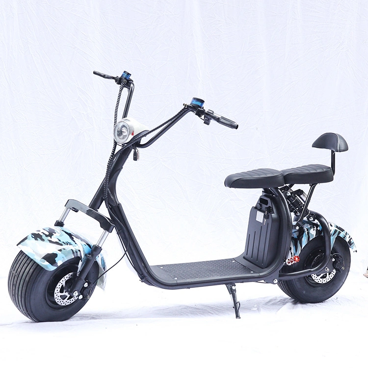 Motorcycle Electric Scooter Bicycle Electric Bike Electric Motor Scooter Harlay Scooter Electric Mountian Scooter Battery 60V 12ah 1500W Motor Stepper Scooter