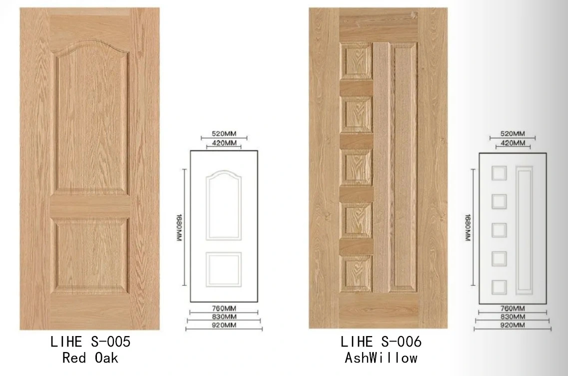 Painel de madeira de entrada com revestimento para a porta de decoração doméstica