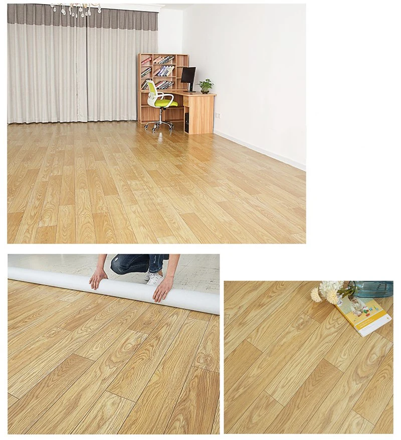 Rolos de grossista Linóleos Flooring Wood Design à prova de vinil PVC rolo do piso